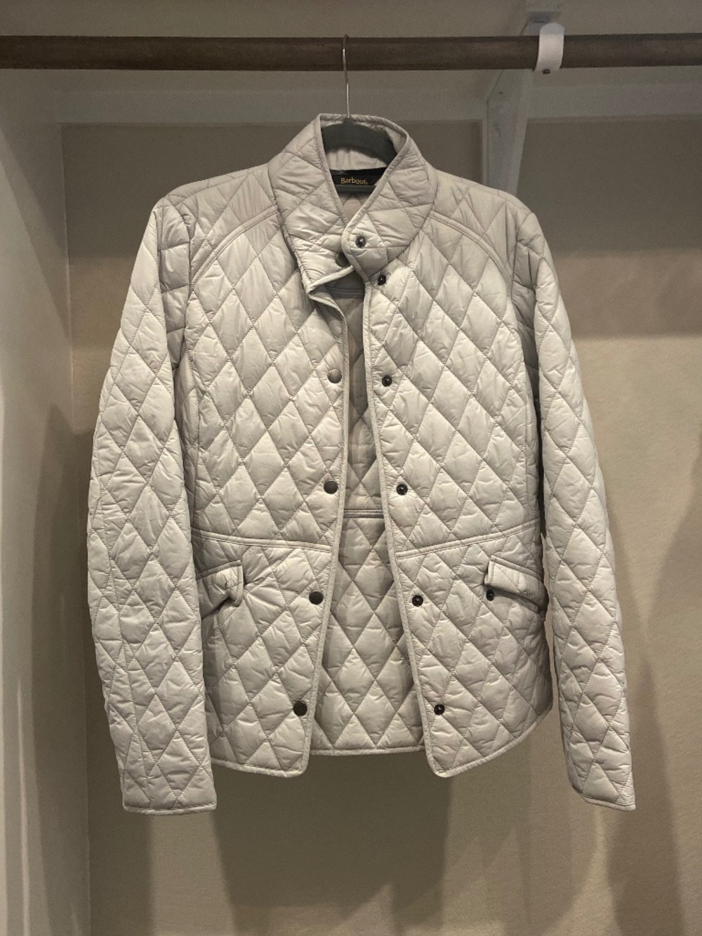 Barbour White Quilted Jacket